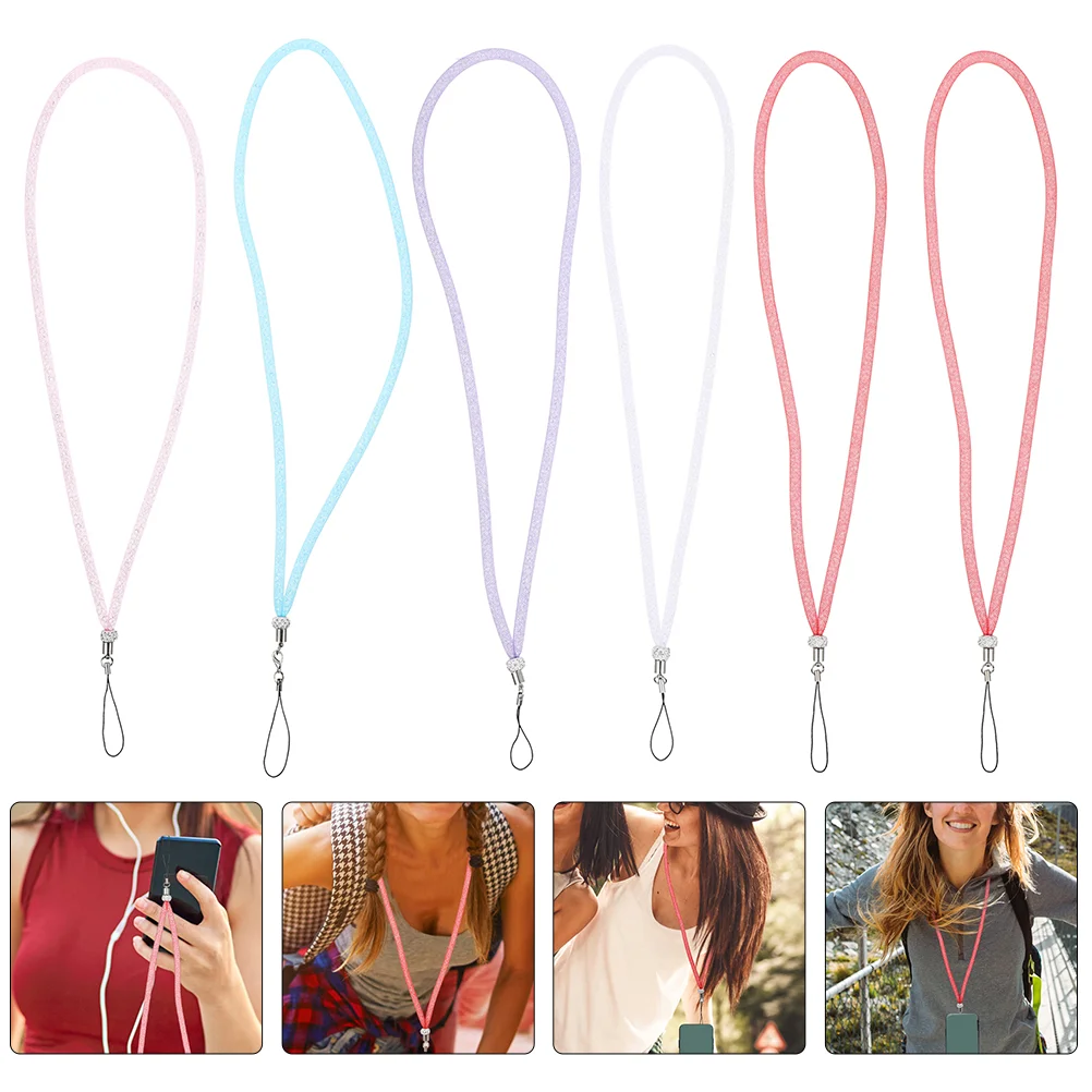 6pcs Nylon Mesh Rhinestone Phone Case Hanging Ropes Hanging Neck Ropes
6pcs Nylon Mesh Rhinestone Phone Case Hanging Ropes Hanging Neck Ropes