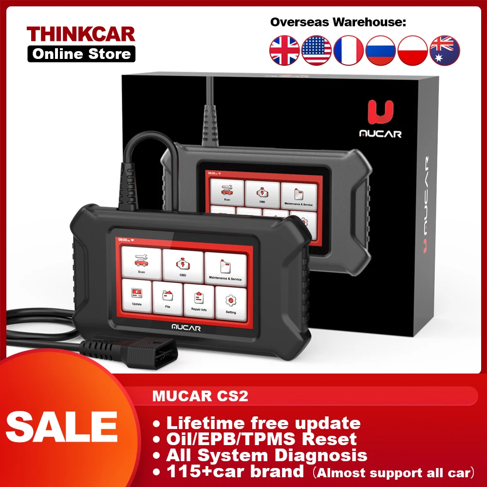 MUCAR CS2 Obd2 Scanner Lifetime Free ABS/SRS System Diagnosis Oil/EPB/TPMS Reset Car Diagnostic tools Automotive Code Reader
MUCAR CS2 Obd2 Scanner Lifetime Free ABS/SRS System Diagnosis Oil/EPB/TPMS Reset Car Diagnostic tools Automotive Code Reader
