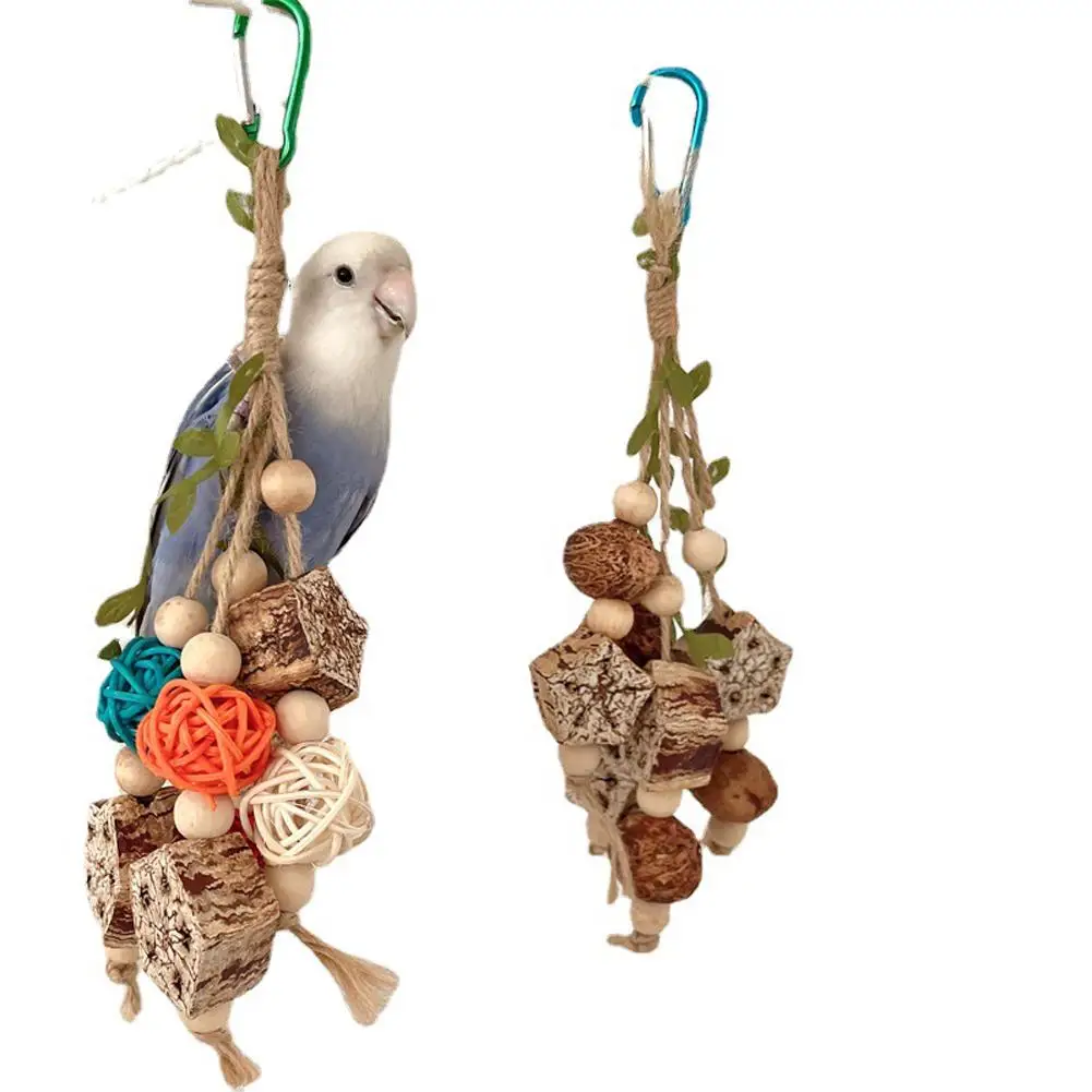 Colorful Wooden Hanging Chew Toys Rattan Ball Wooden Beads Bird Cage Accessories For Relieving Boredom
Colorful Wooden Hanging Chew Toys Rattan Ball Wooden Beads Bird Cage Accessories For Relieving Boredom