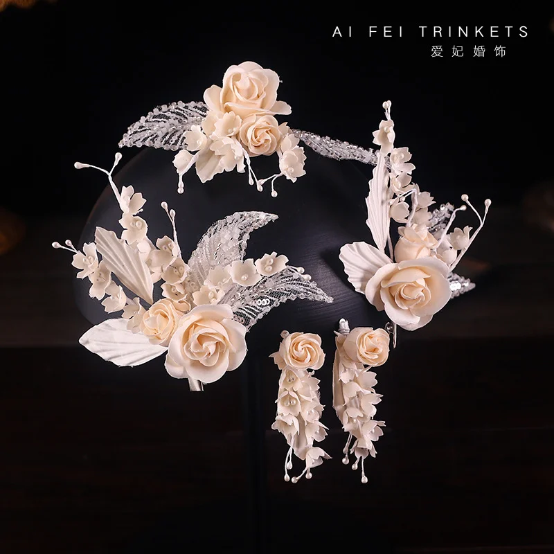 New Sweet Side Clip Bridal Earrings Fairy Princess Sweet Earrings Wedding Accessories 
New Sweet Side Clip Bridal Earrings Fairy Princess Sweet Earrings Wedding Accessories