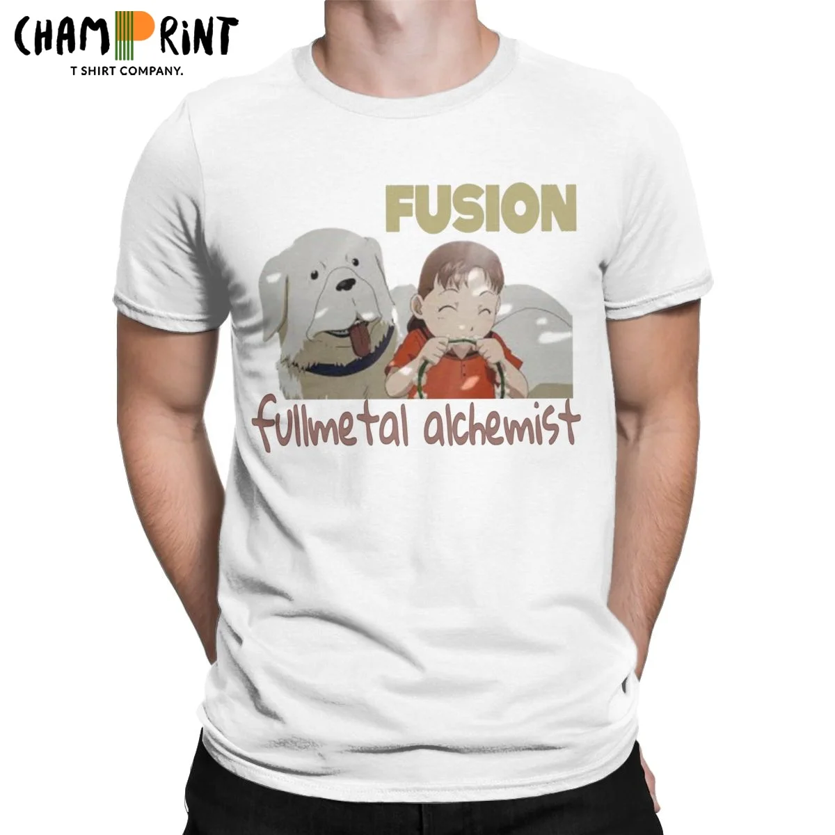 Novelty Fullmetal Alchemist T-Shirts Men O Neck Cotton T Shirt Nina and Dog Fusion Short Sleeve Tee Shirt Birthday Gift Clothing
Novelty Fullmetal Alchemist T-Shirts Men O Neck Cotton T Shirt Nina and Dog Fusion Short Sleeve Tee Shirt Birthday Gift Clothing