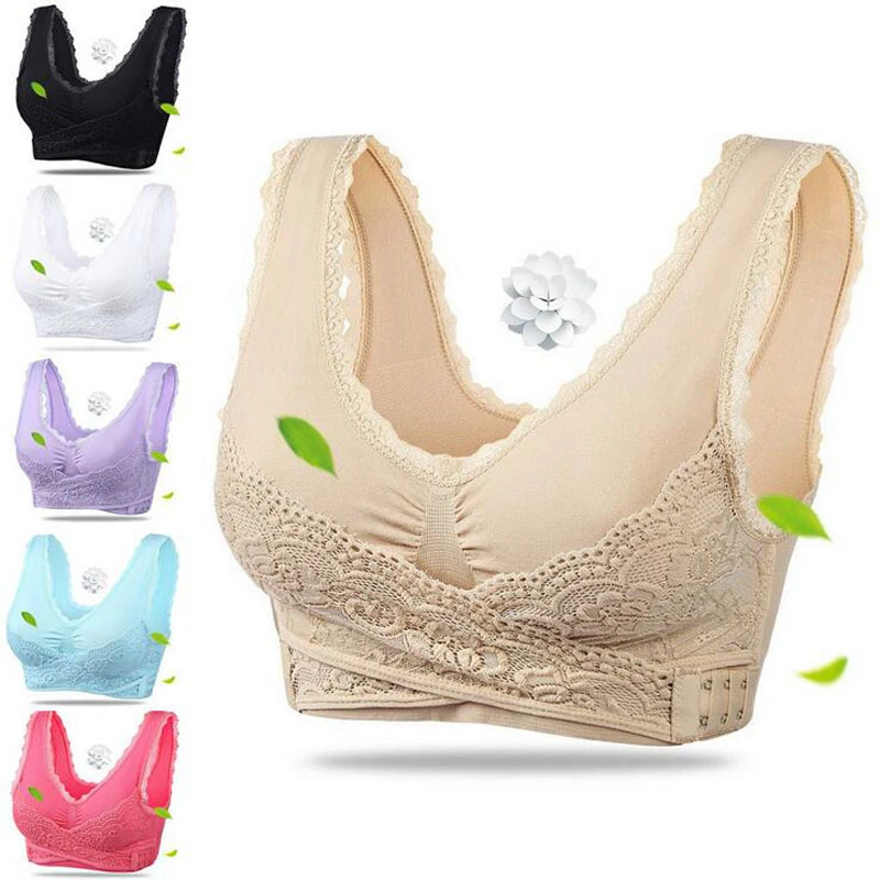 Women Sports Bra Plus Size Push-up Front Cross Side Buckle Gather Lace Bras Sexy Fitness Yoga Running Shockproof Vest Underwear
Women Sports Bra Plus Size Push-up Front Cross Side Buckle Gather Lace Bras Sexy Fitness Yoga Running Shockproof Vest Underwear