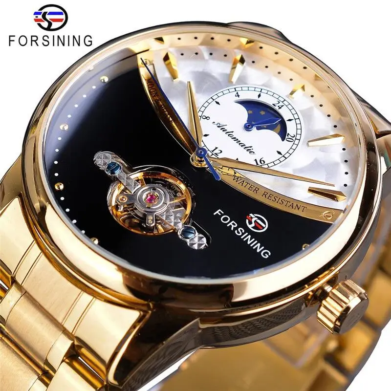 Forsining New Men's Fashion Hot Selling Mechanical Watch Hollow Tourbillon Men's Watch Stainless Steel Watch
Forsining New Men's Fashion Hot Selling Mechanical Watch Hollow Tourbillon Men's Watch Stainless Steel Watch