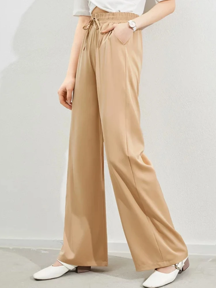 Casual Loose Pants Women Elastic Waist Straight Slippery Silky Cargo Wide Leg Pants Women Harem Sweatpants Women Baggy Trousers
Casual Loose Pants Women Elastic Waist Straight Slippery Silky Cargo Wide Leg Pants Women Harem Sweatpants Women Baggy Trousers