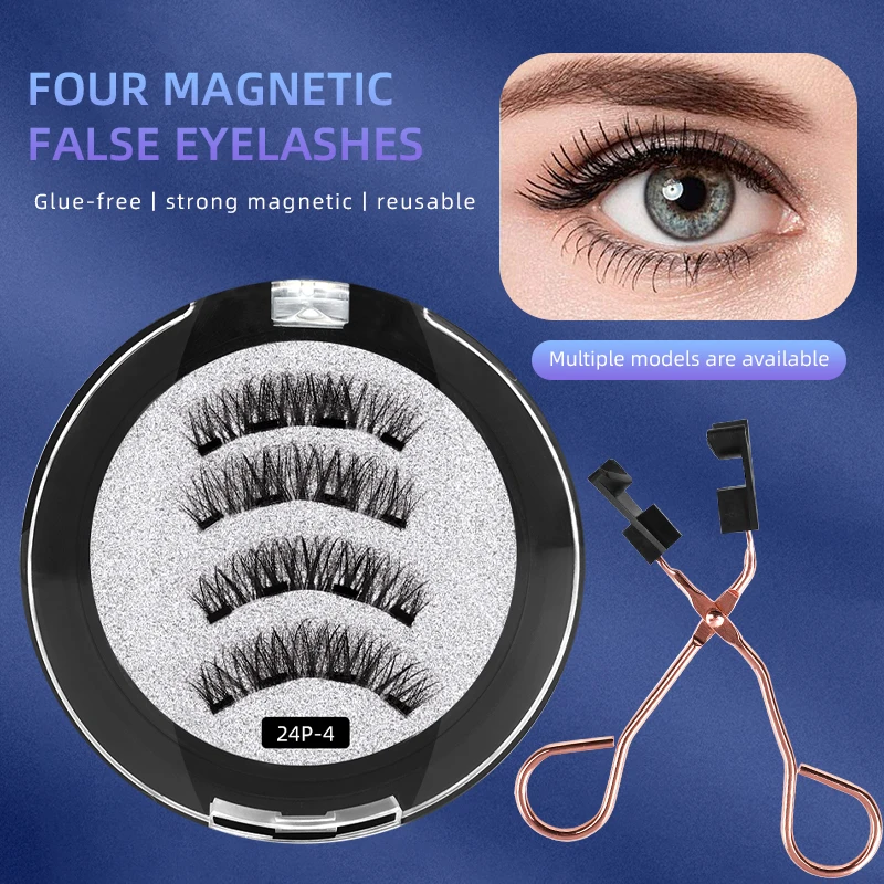 False Eyelashes 5 Magnetic Eyelashes With Tweezers Natural Wispy Faux Cils magnetique Mink Lashes Professional Eye Lashes Set 
False Eyelashes 5 Magnetic Eyelashes With Tweezers Natural Wispy Faux Cils magnetique Mink Lashes Professional Eye Lashes Set