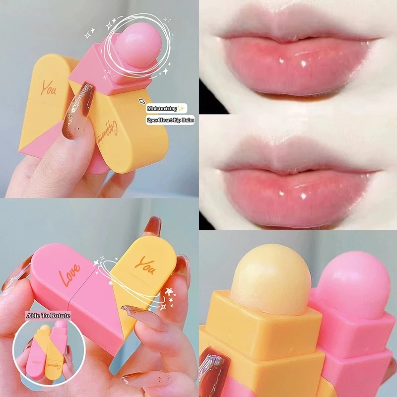 Love Double Head Lip Balm Lipstick Base Fruit Flavor Lip Oil Moisturizing Transparent Lipgloss Long Lasting Hydrating Lip Care
Love Double Head Lip Balm Lipstick Base Fruit Flavor Lip Oil Moisturizing Transparent Lipgloss Long Lasting Hydrating Lip Care