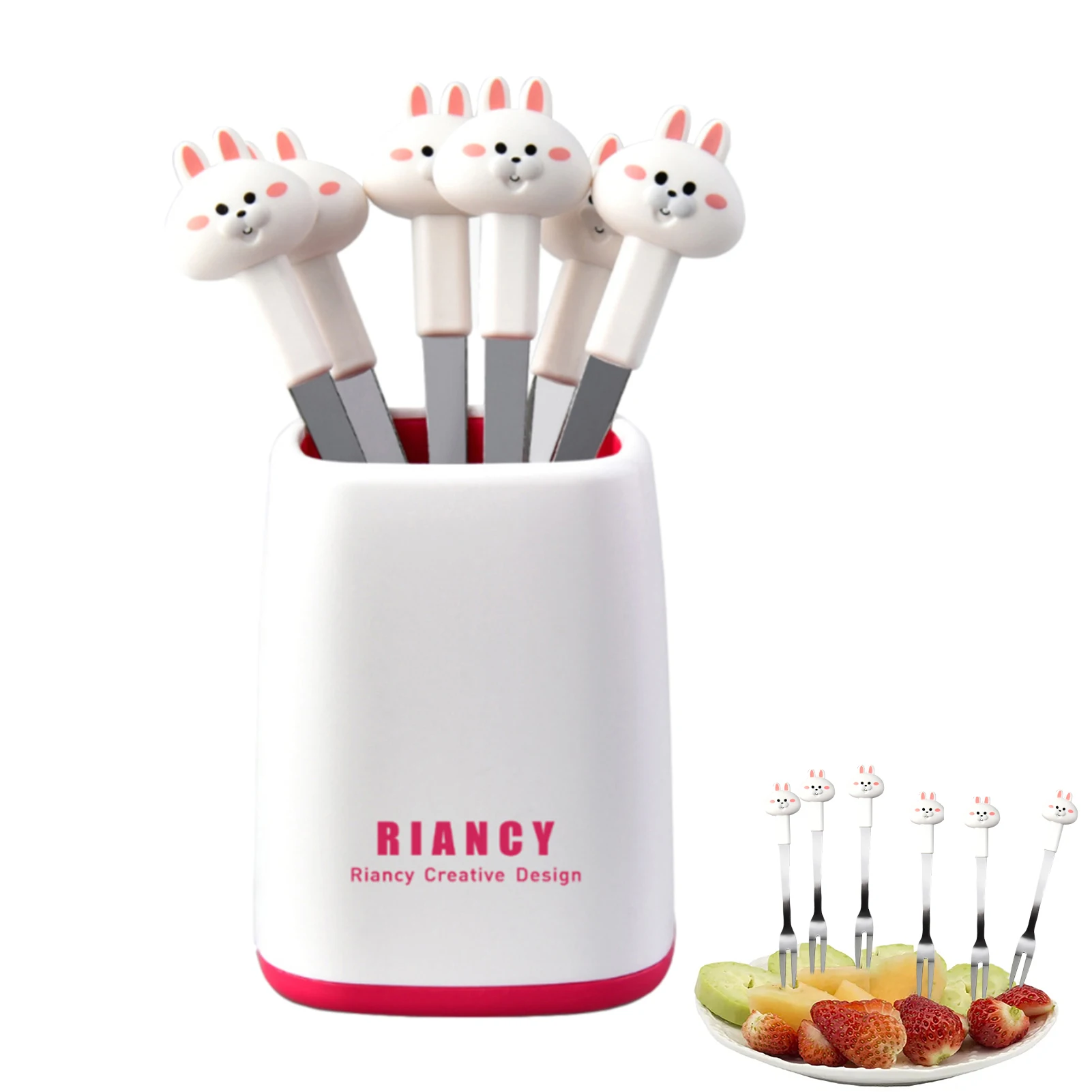 6pcs/set Cute Animals Food Picks Mini Cartoon Toothpick Fruit Forks Snack Cake Dessert Food Fruit Pick Bento Decor Party Supply
6pcs/set Cute Animals Food Picks Mini Cartoon Toothpick Fruit Forks Snack Cake Dessert Food Fruit Pick Bento Decor Party Supply