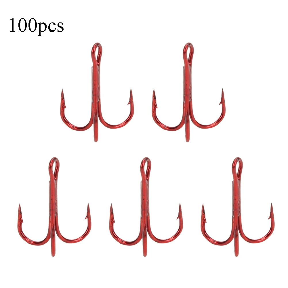 100pcs Red Treble Hooks High Carbon Steel Fishing Hook Fishhook Fishing Accessories(6# ) Hook Hook Hook
100pcs Red Treble Hooks High Carbon Steel Fishing Hook Fishhook Fishing Accessories(6# ) Hook Hook Hook