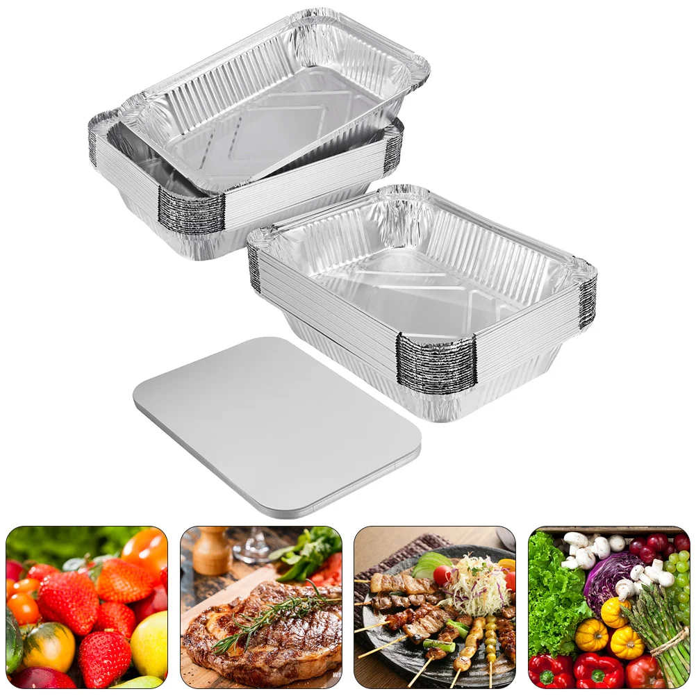 Grease Tray for Gas Grill Disposable Grill Drip Pans Foil Pans with Cardboard Lids Oven Buffet Trays
Grease Tray for Gas Grill Disposable Grill Drip Pans Foil Pans with Cardboard Lids Oven Buffet Trays