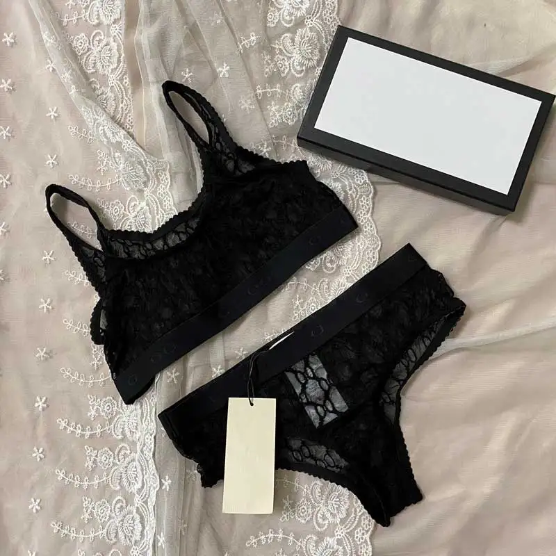 Women sexy lace letter lingerie set breathable mesh thin 2 pieces bra set high quality elastic Underwear Set Transparent Bra
Women sexy lace letter lingerie set breathable mesh thin 2 pieces bra set high quality elastic Underwear Set Transparent Bra