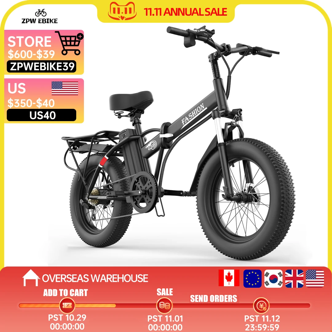 Folding Electric Bicycle Free Shipping 48V 1000W 10AH City Bicycle Lithium Battery Brushless Mini Foldable Electric Bike
Folding Electric Bicycle Free Shipping 48V 1000W 10AH City Bicycle Lithium Battery Brushless Mini Foldable Electric Bike