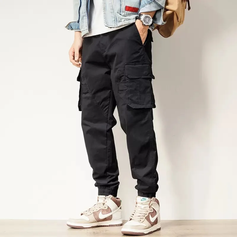 Baggy Black Cargo Pants Men Streetwear Casual Pencil Pants Autumn Military Tactical Big Pocket Cotton Loose Trousers
Baggy Black Cargo Pants Men Streetwear Casual Pencil Pants Autumn Military Tactical Big Pocket Cotton Loose Trousers