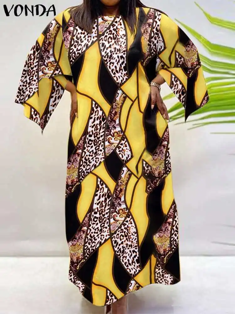 Women's Summer Dress VONDA 2022 Sexy 3/4 Sleeve Leopard Print Long Robe Kaftan Sundress Casual Loose Dress Holiday Vestidos 6#
Women's Summer Dress VONDA 2022 Sexy 3/4 Sleeve Leopard Print Long Robe Kaftan Sundress Casual Loose Dress Holiday Vestidos 6#