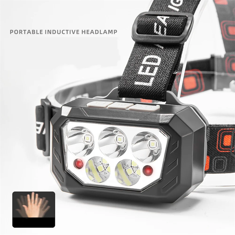 5LED Headlamp Rechargeable Portable Induction Flashlight IPX6 Waterproof Head Lamp Work Torch Outdoor Camping Headlight
5LED Headlamp Rechargeable Portable Induction Flashlight IPX6 Waterproof Head Lamp Work Torch Outdoor Camping Headlight