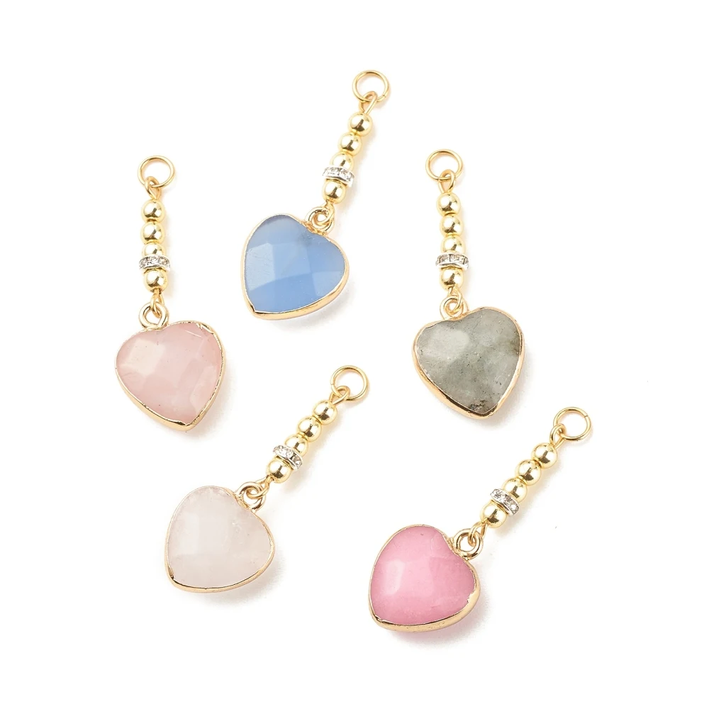 15pcs 38mm Natural Gemstone Heart Charms Pendants for Valentine's Day Jewelry DIY Making Decor Accessories Gifts Mixed Color
15pcs 38mm Natural Gemstone Heart Charms Pendants for Valentine's Day Jewelry DIY Making Decor Accessories Gifts Mixed Color