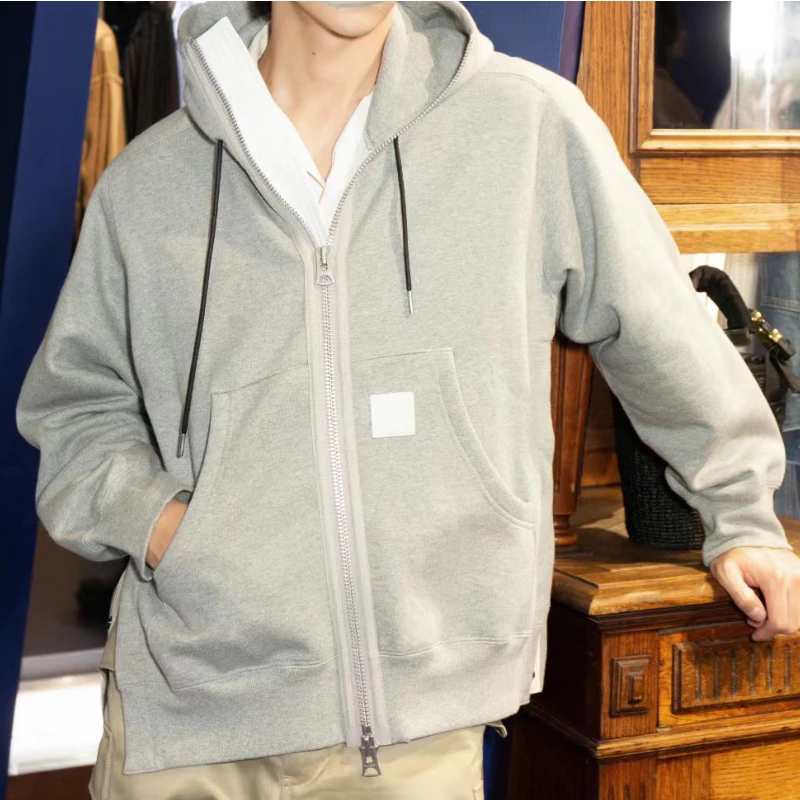 New Autumn and Winter Hem Slit Button Hoodie Velvet Inside Sweatshirt Jacket 2023
New Autumn and Winter Hem Slit Button Hoodie Velvet Inside Sweatshirt Jacket 2023