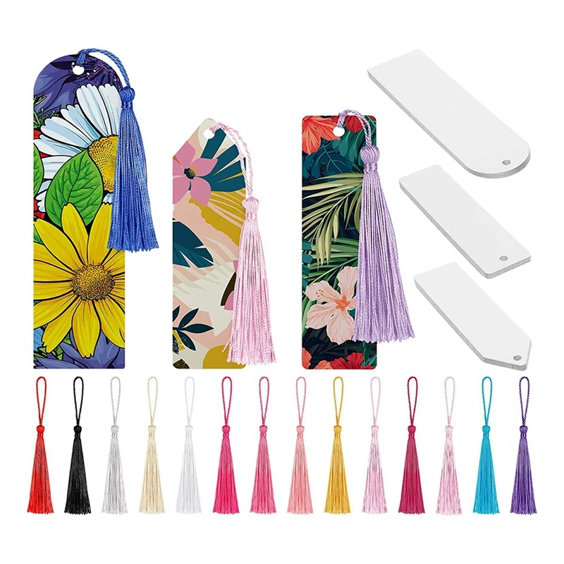 30 Pack Heat Transfer Sublimation Bookmark with Hole DIY Bookmark Single Sided Printing for DIY Craft Projects
30 Pack Heat Transfer Sublimation Bookmark with Hole DIY Bookmark Single Sided Printing for DIY Craft Projects