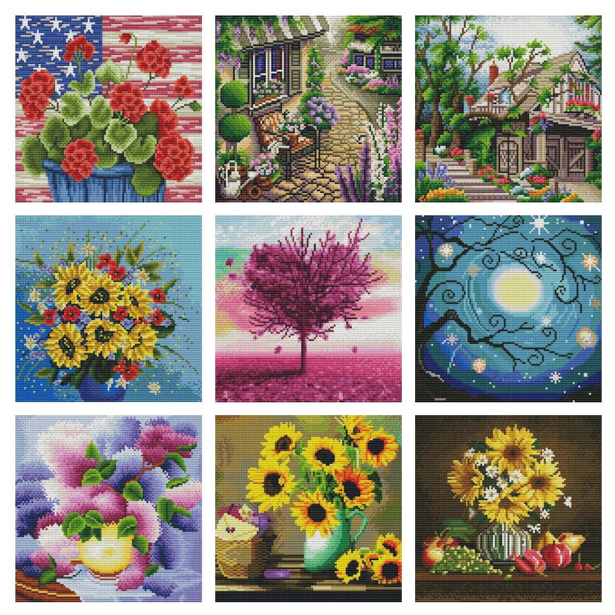 Flowers Vase DIY Embroidery 11CT Cross Stitch Kits Needlework Craft Set Printed Canvas Landscape Embroidery Home Decoration Gift
Flowers Vase DIY Embroidery 11CT Cross Stitch Kits Needlework Craft Set Printed Canvas Landscape Embroidery Home Decoration Gift