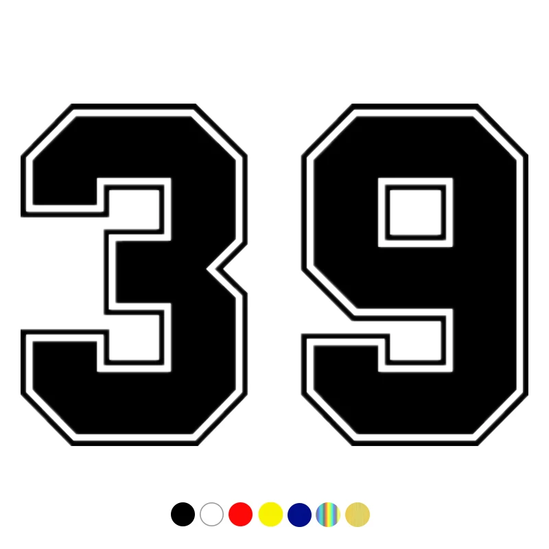 CS-10160# Funny Vinyl Decal Number 39 Car Sticker Waterproof Auto Decors on Truck Bumper Rear Window
CS-10160# Funny Vinyl Decal Number 39 Car Sticker Waterproof Auto Decors on Truck Bumper Rear Window