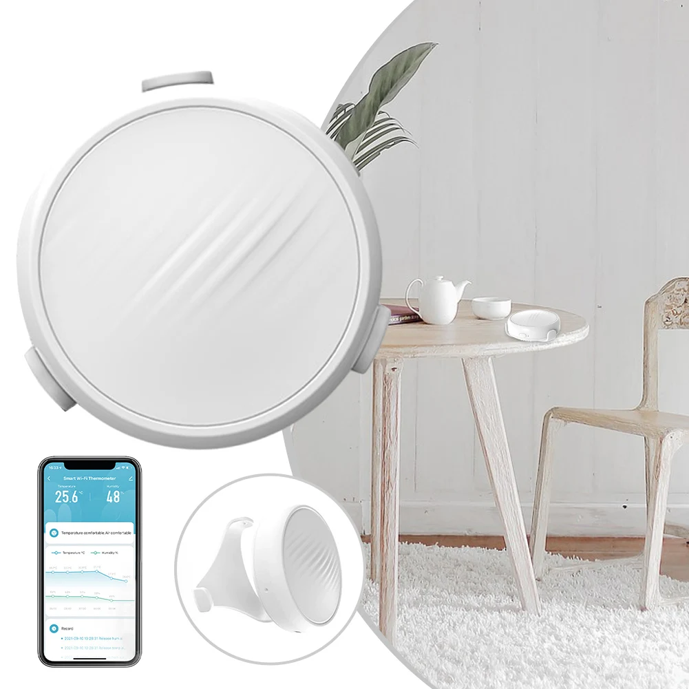 Tuya WiFi Smart Temperature Humidity Sensor Smart Home APP Monitor USB-C Power For Bedrooms Office Garage Porch
Tuya WiFi Smart Temperature Humidity Sensor Smart Home APP Monitor USB-C Power For Bedrooms Office Garage Porch