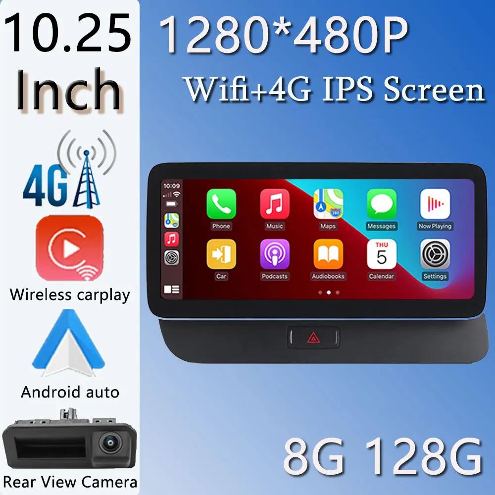 10,25 "Левый руль Android 12.0 система Carplay Авто Стерео GPS навигация Видео Радио для Audi Q5 2009 2010 2011 - 2017
10,25 "Левый руль Android 12.0 система Carplay Авто Стерео GPS навигация Видео Радио для Audi Q5 2009 2010 2011 - 2017