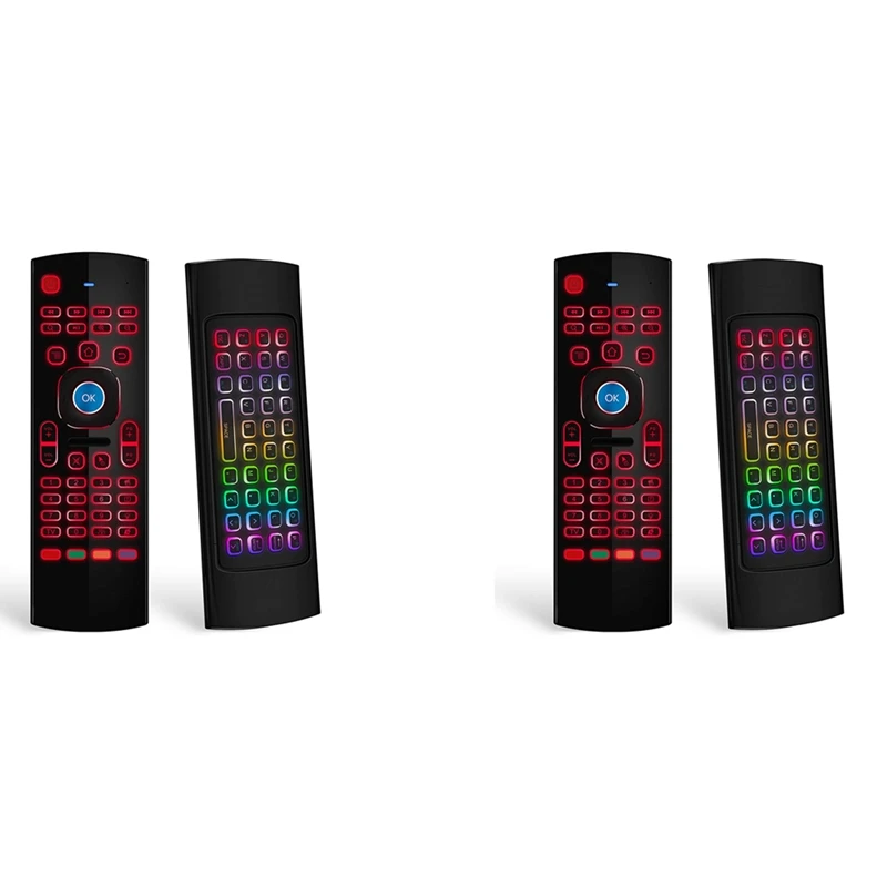 2X Air Mouse For Android TV Box, Mini Wireless Keyboard Air Remote Mouse Control With RGB Backlit MX3 Pro IR Learning
2X Air Mouse For Android TV Box, Mini Wireless Keyboard Air Remote Mouse Control With RGB Backlit MX3 Pro IR Learning