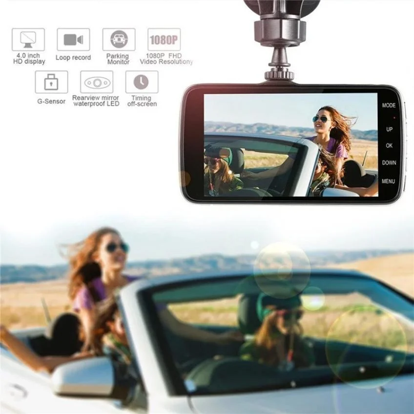 Parking Reversing Recorder Dual Lens Camera 4.0 Inches HD 1080P Dash Cam Loop Recording DVR Car Accessories Black Box For Bmw
Parking Reversing Recorder Dual Lens Camera 4.0 Inches HD 1080P Dash Cam Loop Recording DVR Car Accessories Black Box For Bmw