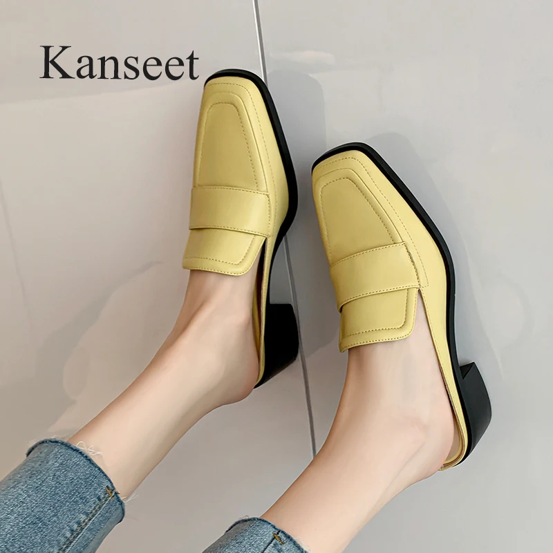 Шлепанцы Kanseet женские из натуральной кожи, повседневные туфли без задника, квадратный носок, средний каблук, ручная работа, желтые, Размеры 33-40, лето 2023
Шлепанцы Kanseet женские из натуральной кожи, повседневные туфли без задника, квадратный носок, средний каблук, ручная работа, желтые, Размеры 33-40, лето 2023