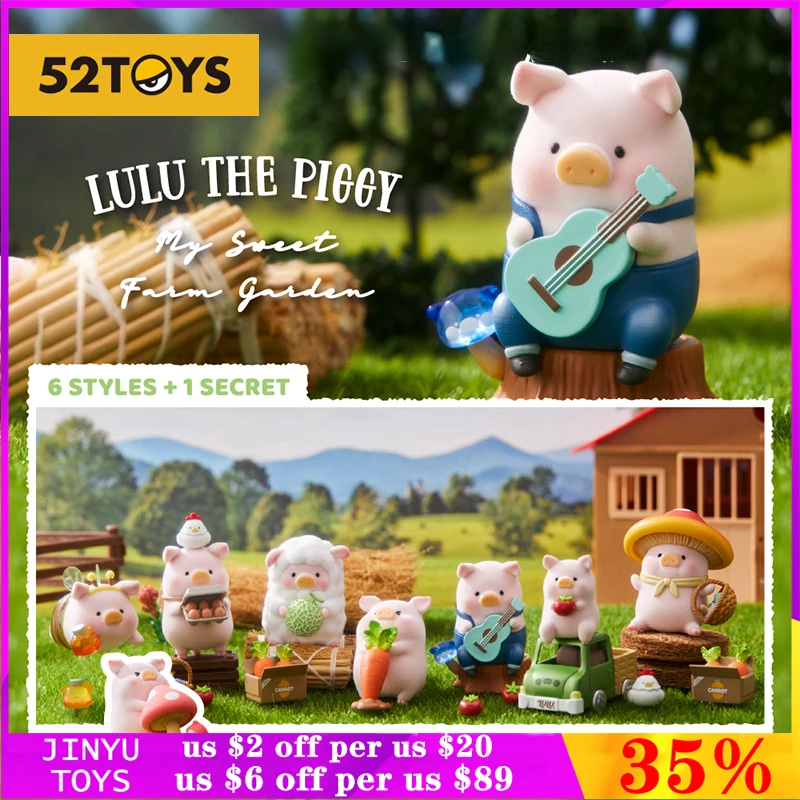 

Оригинальные 52 игрушки Lulu The Piggy My Sweet Farm Garden Series загадочная коробка аниме милая экшн-фигурка модель для девушки Сюрприз подарок