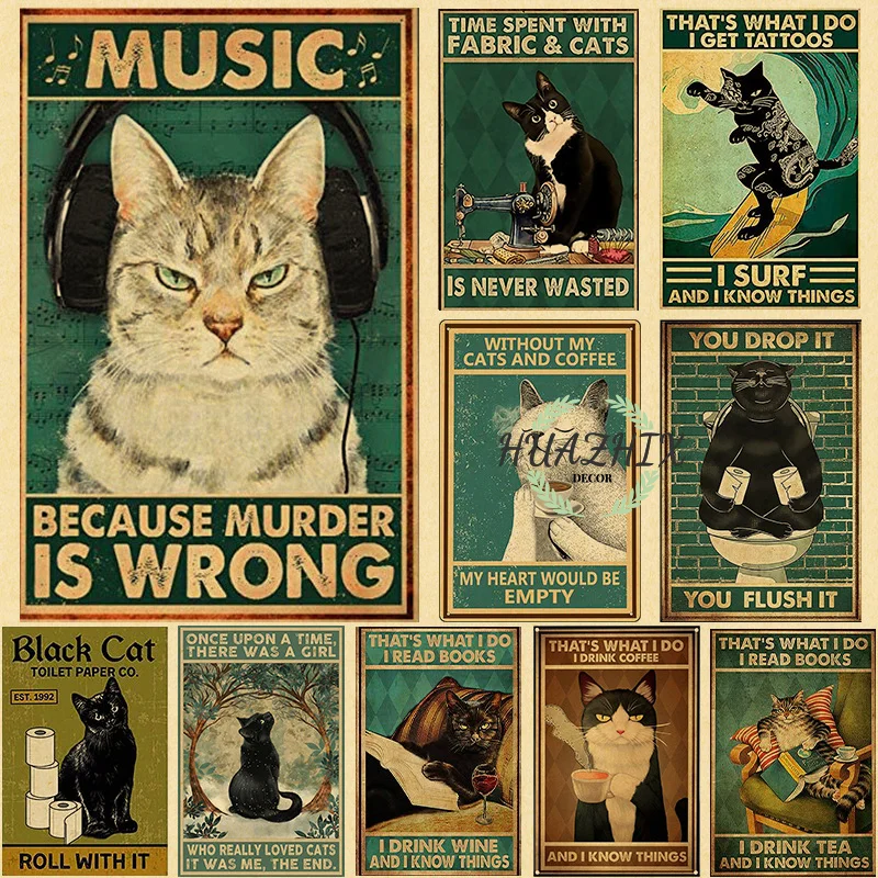 постеры на стену для дома картина на стену картины для интерьера Кошка из крафт-бумаги, металлический знак, кошка и музыка, тату, салфетка дл... 
постеры на стену для дома картина на стену картины для интерьера Кошка из крафт-бумаги, металлический знак, кошка и музыка, тату, салфетка дл...