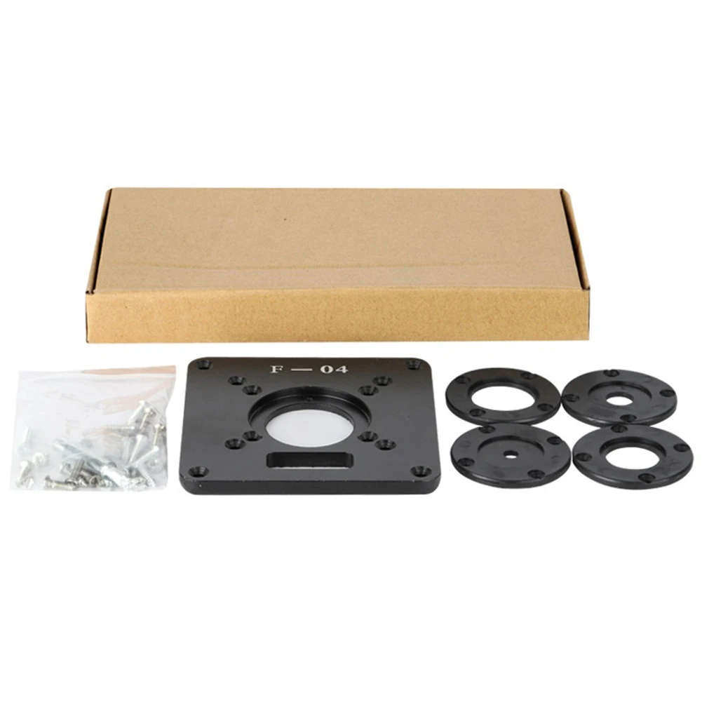Convenient Center Hole Bushing Aluminum Router Table Insert Plate Sturdy and Easy to Use for Accurate Router Alignment
Convenient Center Hole Bushing Aluminum Router Table Insert Plate Sturdy and Easy to Use for Accurate Router Alignment