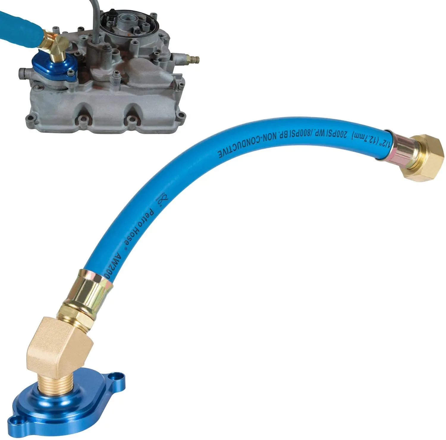 Комплект утопленного масляного радиатора Powerstroke 6,0 л с синим алюминиевым утопленным адаптером для дизельного двигателя Ford 2003-2010 
Комплект утопленного масляного радиатора Powerstroke 6,0 л с синим алюминиевым утопленным адаптером для дизельного двигателя Ford 2003-2010