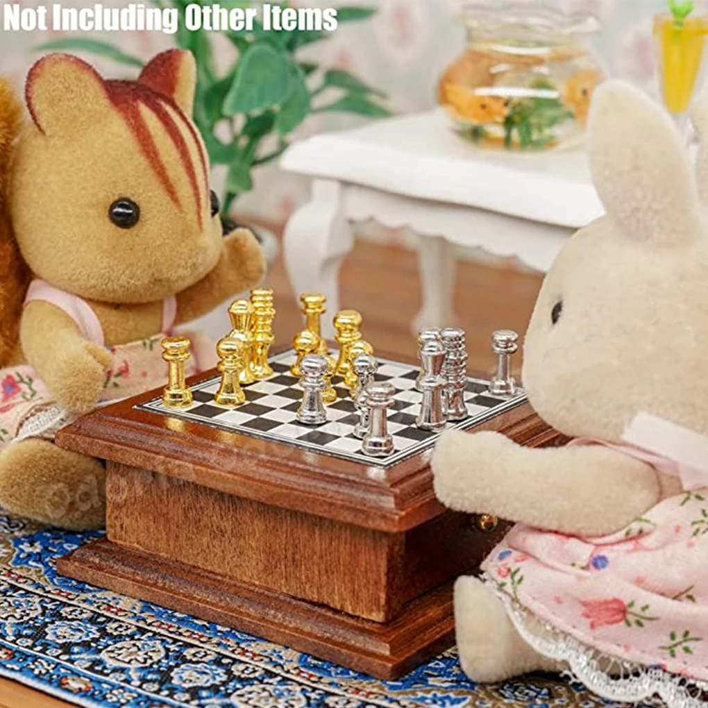 1 Set Miniature Chess Simple Realistic Mini Furniture Model Room Ornament Mini House Decorations Scale Accessories for DIY
1 Set Miniature Chess Simple Realistic Mini Furniture Model Room Ornament Mini House Decorations Scale Accessories for DIY