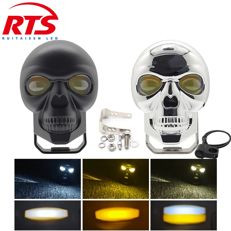 Motorcycle LED Light Skull Shape Waterproof Lamp Electric Vehicle Headlight Fog Light Projector Lens Spotlight For Motorcycle
Motorcycle LED Light Skull Shape Waterproof Lamp Electric Vehicle Headlight Fog Light Projector Lens Spotlight For Motorcycle