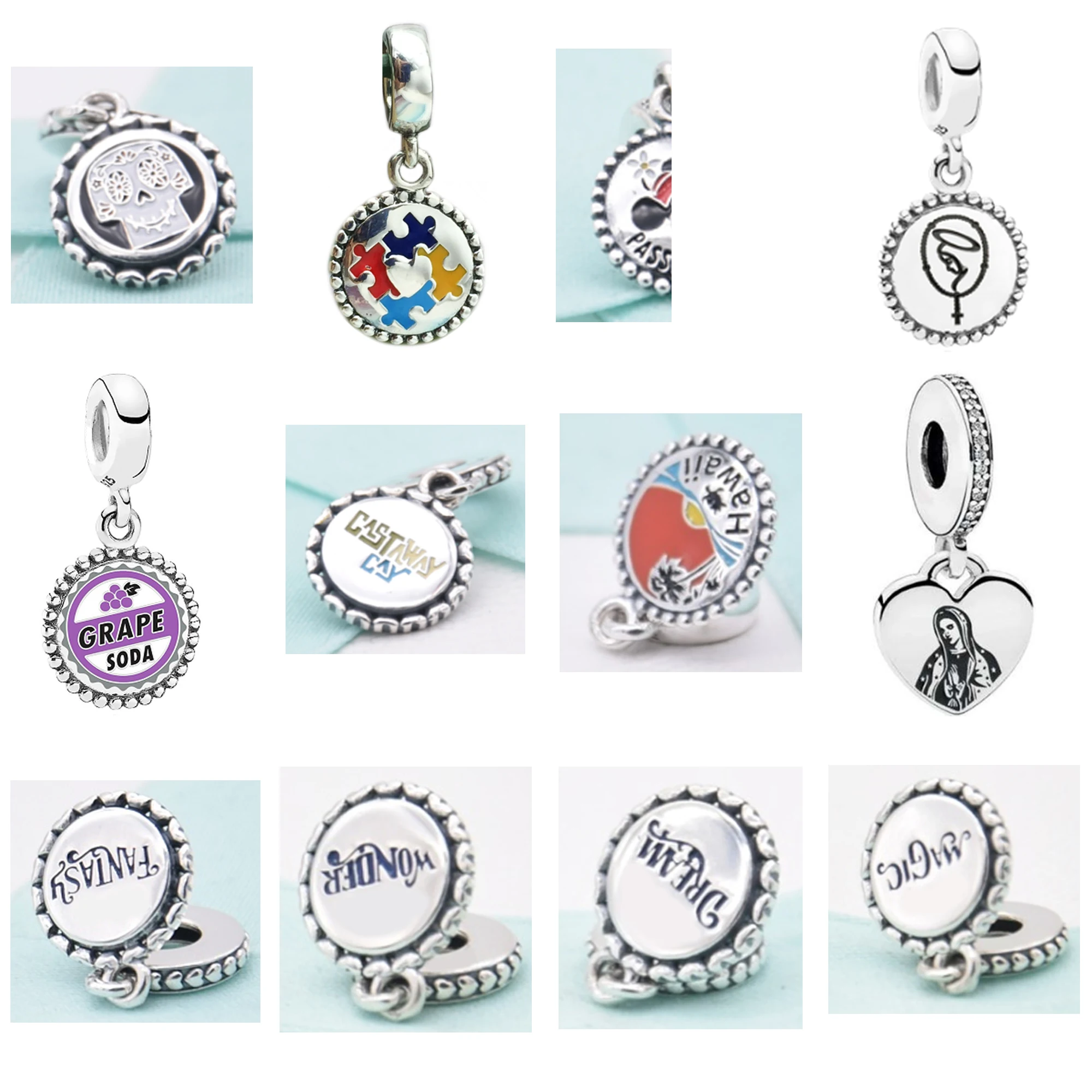 Пазл Pan S925 из стерлингового серебра с надписями с изображением Девы черепа, новый праздничный кулон со стеклянными бусинами в виде животных ...
Пазл Pan S925 из стерлингового серебра с надписями с изображением Девы черепа, новый праздничный кулон со стеклянными бусинами в виде животных ...