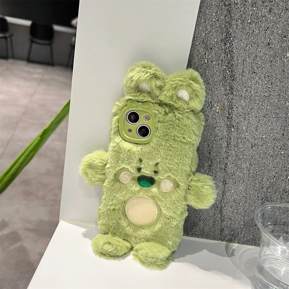 New green cartoon plush for iphone14pro max Apple 13 phone case 12 new 14 autumn winter 14pro female phone case
New green cartoon plush for iphone14pro max Apple 13 phone case 12 new 14 autumn winter 14pro female phone case