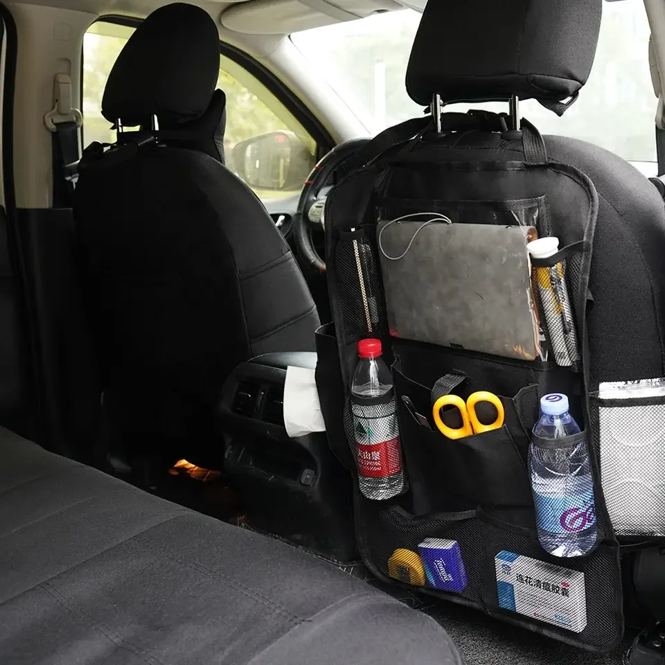 New Car Back Seat Organizer with Touch Screen Tablet Holder Car Backseat Protector Kick Mats Travel Storage Bag for Kids
New Car Back Seat Organizer with Touch Screen Tablet Holder Car Backseat Protector Kick Mats Travel Storage Bag for Kids