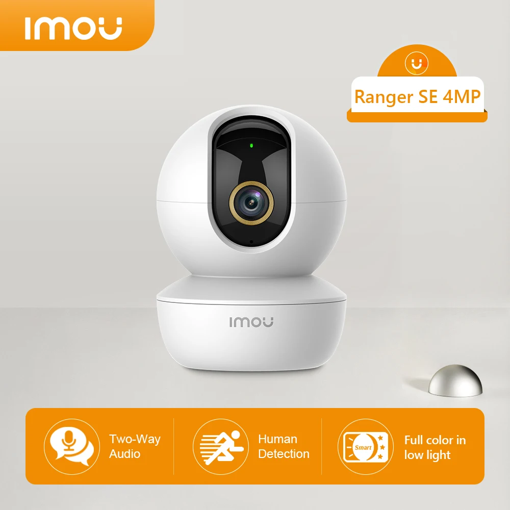 

Imou Ranger SE 4MP IP Camera Smart Tracking Privacy Mode Two-way Talk Wifi Connection AI Human Detection Night Vision Indoor Cam