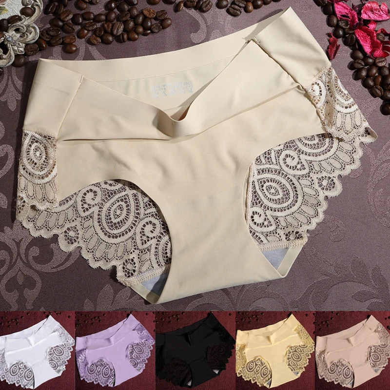 Women Seamless Briefs Sexy Lace Panties Female Breathable Silk Underwear Sexy Lady Soft Lingerie Ultra-thin Girls Smooth Briefs
Women Seamless Briefs Sexy Lace Panties Female Breathable Silk Underwear Sexy Lady Soft Lingerie Ultra-thin Girls Smooth Briefs