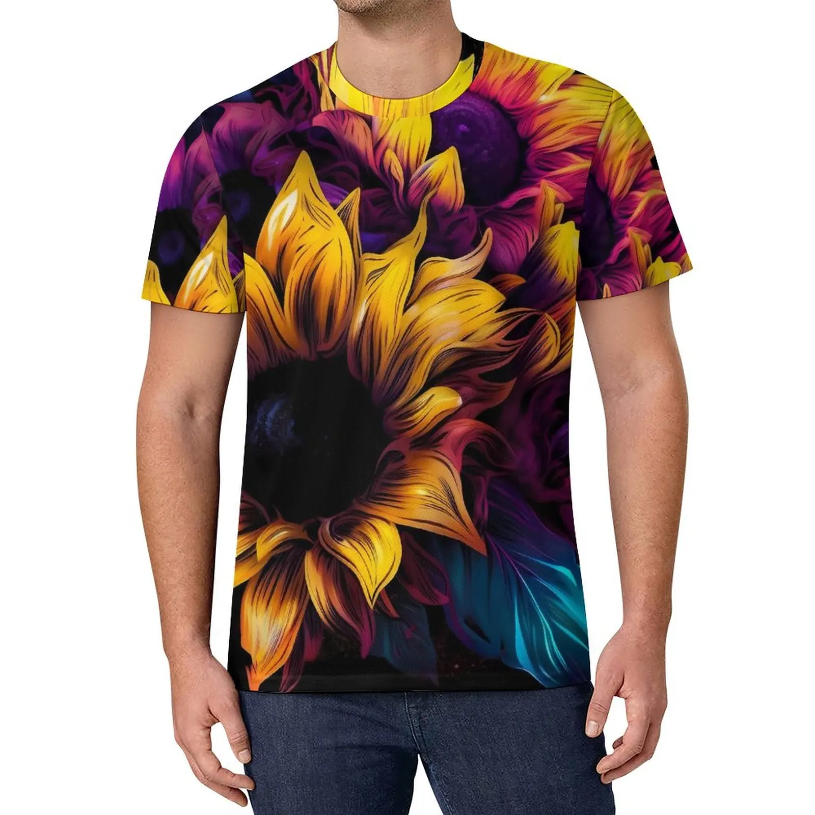 Watercolor Sunflower T Shirt Male Colorful Flowers Fun T Shirts Beach Cool Tees Short Sleeves Graphic Oversize Tops
Watercolor Sunflower T Shirt Male Colorful Flowers Fun T Shirts Beach Cool Tees Short Sleeves Graphic Oversize Tops