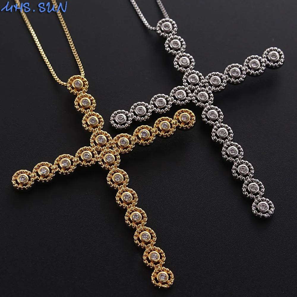 SUNSLL Gold/Silver Color Copper CZ Zircon Religious Cross Pendant Link Chain Necklace Fashion Jewelry For Women Men Gift
SUNSLL Gold/Silver Color Copper CZ Zircon Religious Cross Pendant Link Chain Necklace Fashion Jewelry For Women Men Gift