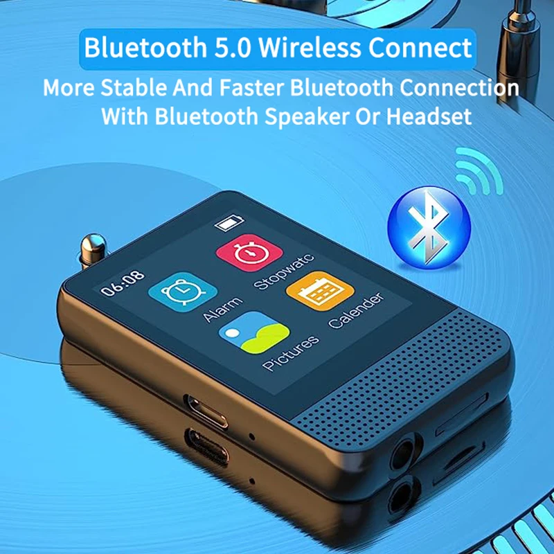 RUIZU M16 Bluetooth MP3 MP4 Player With Speaker Touch Screen Music Audio Player Support FM Radio E-Book Recording Video TF Card 
RUIZU M16 Bluetooth MP3 MP4 Player With Speaker Touch Screen Music Audio Player Support FM Radio E-Book Recording Video TF Card