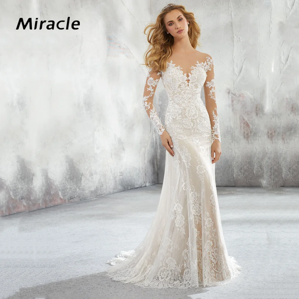 New Beauteous Mermaid Wedding Dresses Sexy V-Neck Bridal Gown Pretty Lace Appliques Bride Robe Comely Illusion Vestidos De Novia
New Beauteous Mermaid Wedding Dresses Sexy V-Neck Bridal Gown Pretty Lace Appliques Bride Robe Comely Illusion Vestidos De Novia