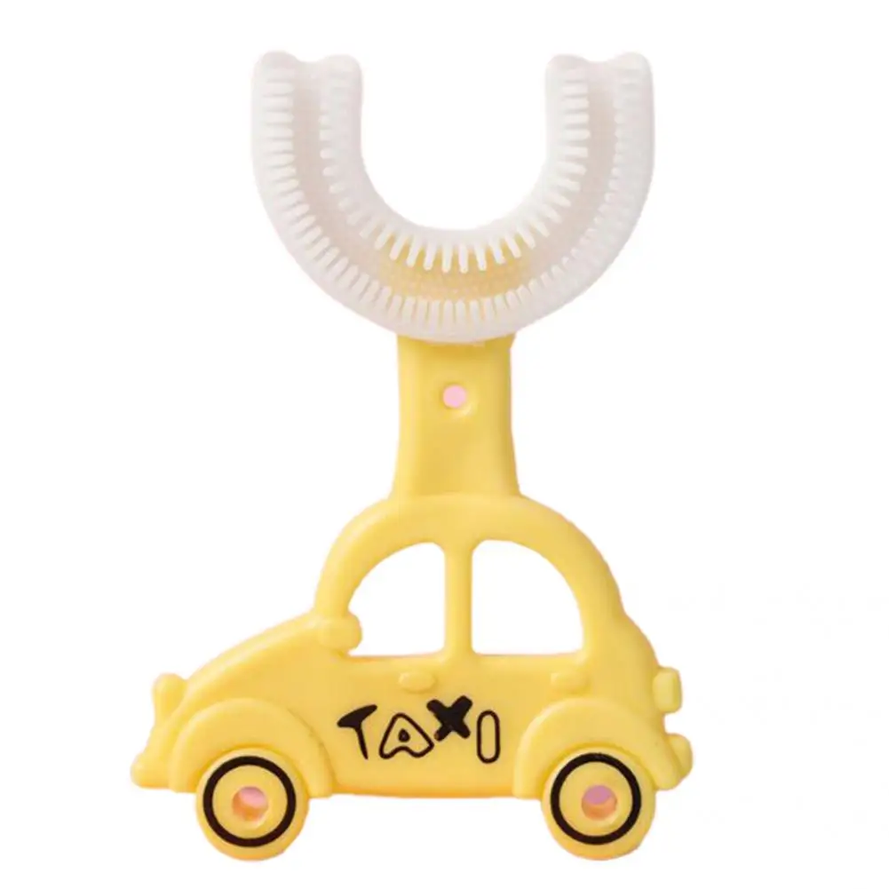 Экономичная практичная U-образная детская зубная щетка в форме мультяшного автомобиля для дома
Экономичная практичная U-образная детская зубная щетка в форме мультяшного автомобиля для дома