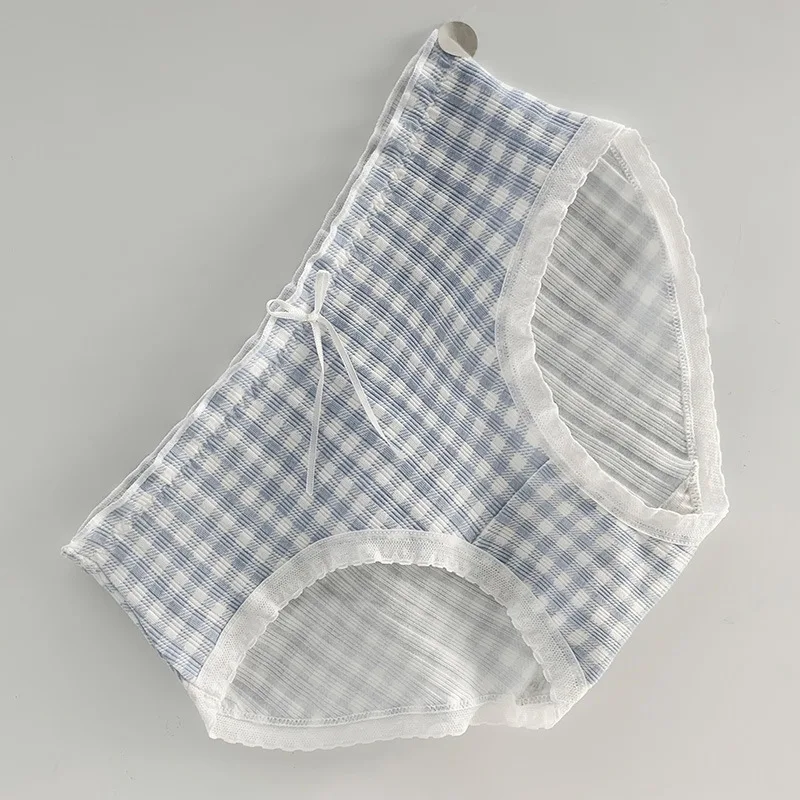 15PCS Students Cute Underpants Pure Cotton Crotch Mid-waist Briefs Ladies Lace Edge Underwear Young Women Blue Strip Panties
15PCS Students Cute Underpants Pure Cotton Crotch Mid-waist Briefs Ladies Lace Edge Underwear Young Women Blue Strip Panties