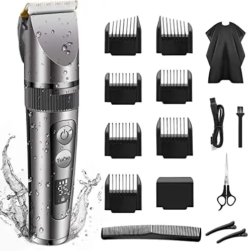 Cortapelos para Hombres Eléctrico Impermeable IPX7 Máquina de Cortar Pelo Profesional Cortadora de Pelo con 6 Peines Guía Com
Cortapelos para Hombres Eléctrico Impermeable IPX7 Máquina de Cortar Pelo Profesional Cortadora de Pelo con 6 Peines Guía Com