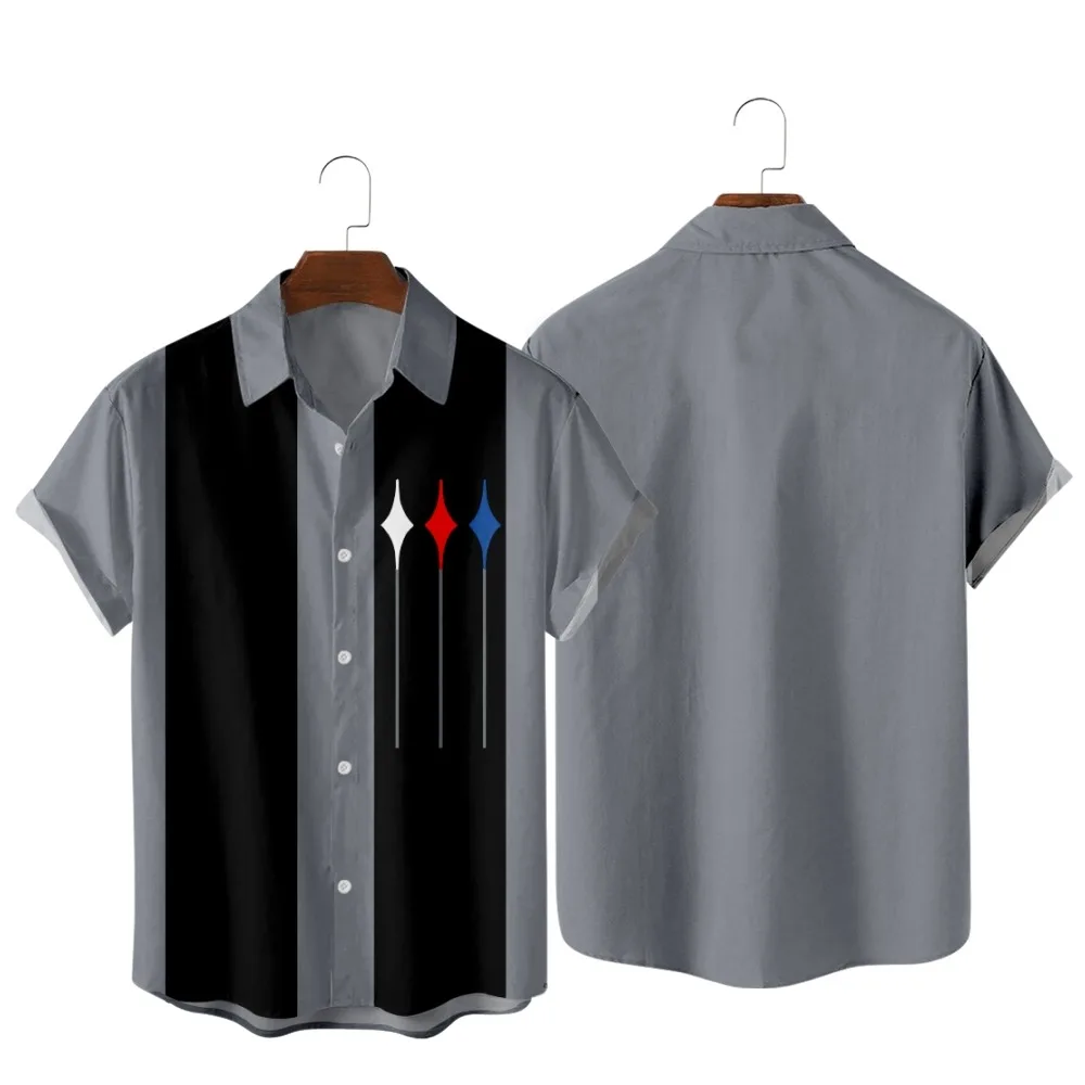 2022 Resort Bowling Pattern Printed Shirts, Fashion Casual Simple Style Vacation Hawaii Beach, Summer Shirts for Men and Women
2022 Resort Bowling Pattern Printed Shirts, Fashion Casual Simple Style Vacation Hawaii Beach, Summer Shirts for Men and Women
