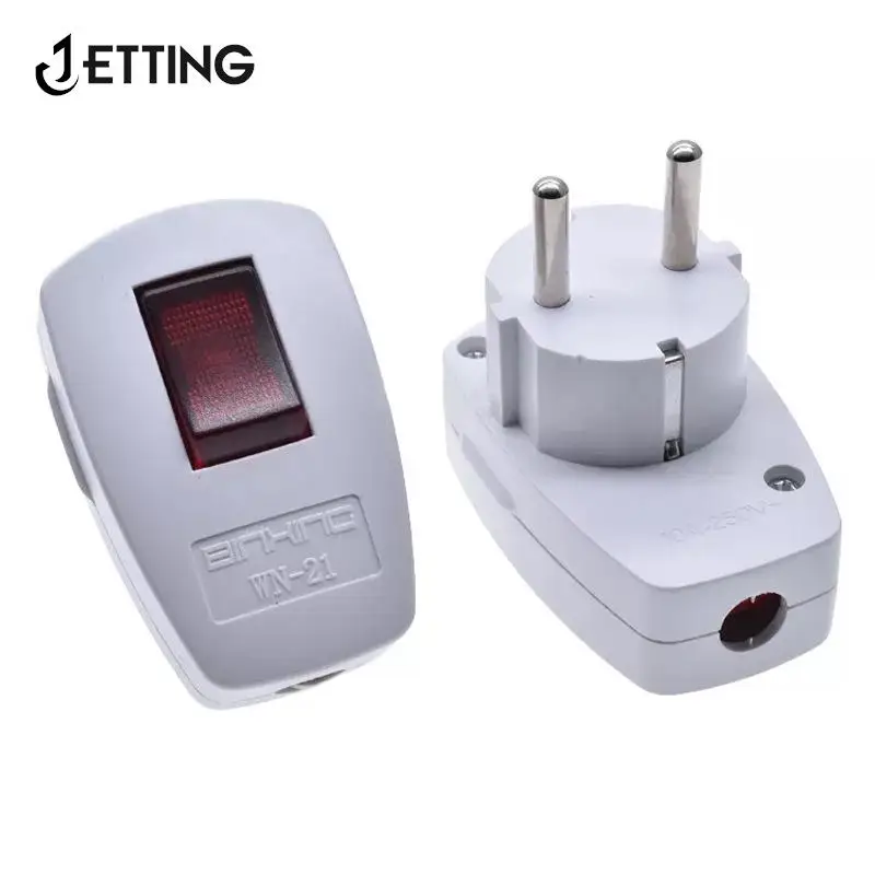 250V 10A European And German Standard Power Plug High Quality Wiring Plug With On-off Power Switch Adapter Receptacle Connector
250V 10A European And German Standard Power Plug High Quality Wiring Plug With On-off Power Switch Adapter Receptacle Connector