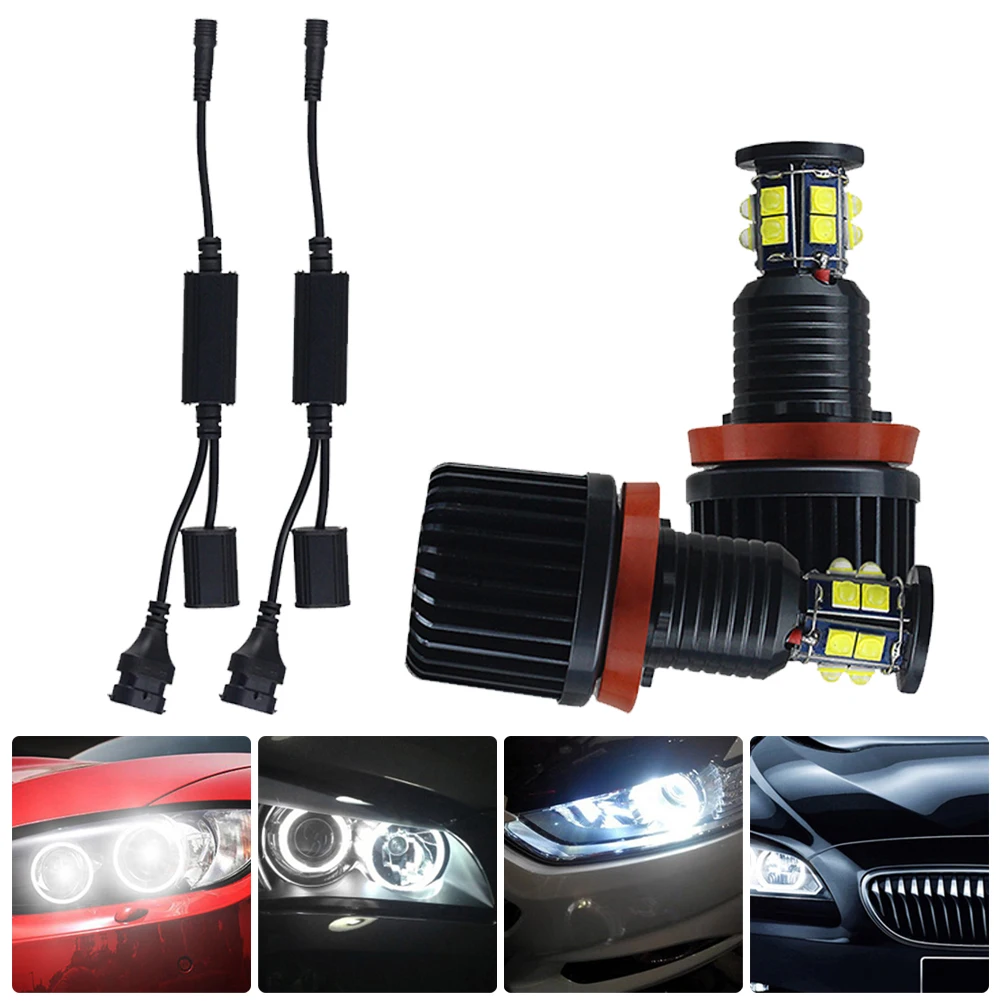 2pcs 120W 1600LM Car Haedlight LED H8 6500K Angel Eyes Fog Light Halo Ring Headlight Canbus For BMW E92 E82 E93
2pcs 120W 1600LM Car Haedlight LED H8 6500K Angel Eyes Fog Light Halo Ring Headlight Canbus For BMW E92 E82 E93