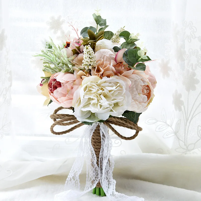 European Style The Bride Holds Flowers Ribbon Roses for Wedding Decor Bedroom Centerpiece Table Arrange
European Style The Bride Holds Flowers Ribbon Roses for Wedding Decor Bedroom Centerpiece Table Arrange